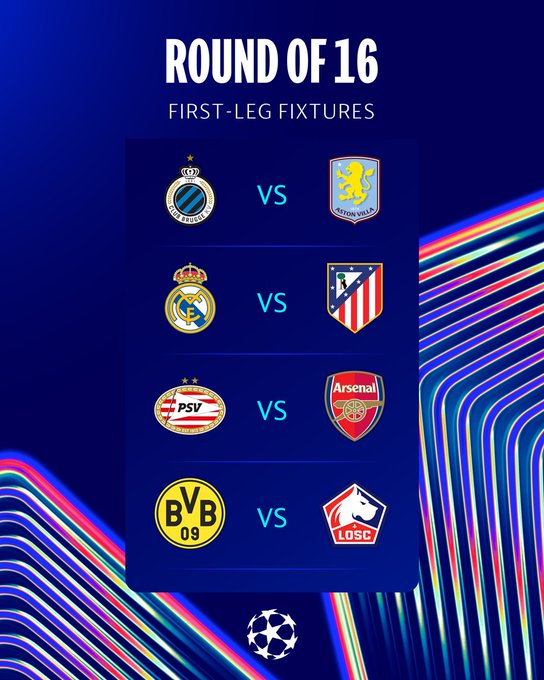 Octavos de Champions League, entérate quien juega y a qué hora