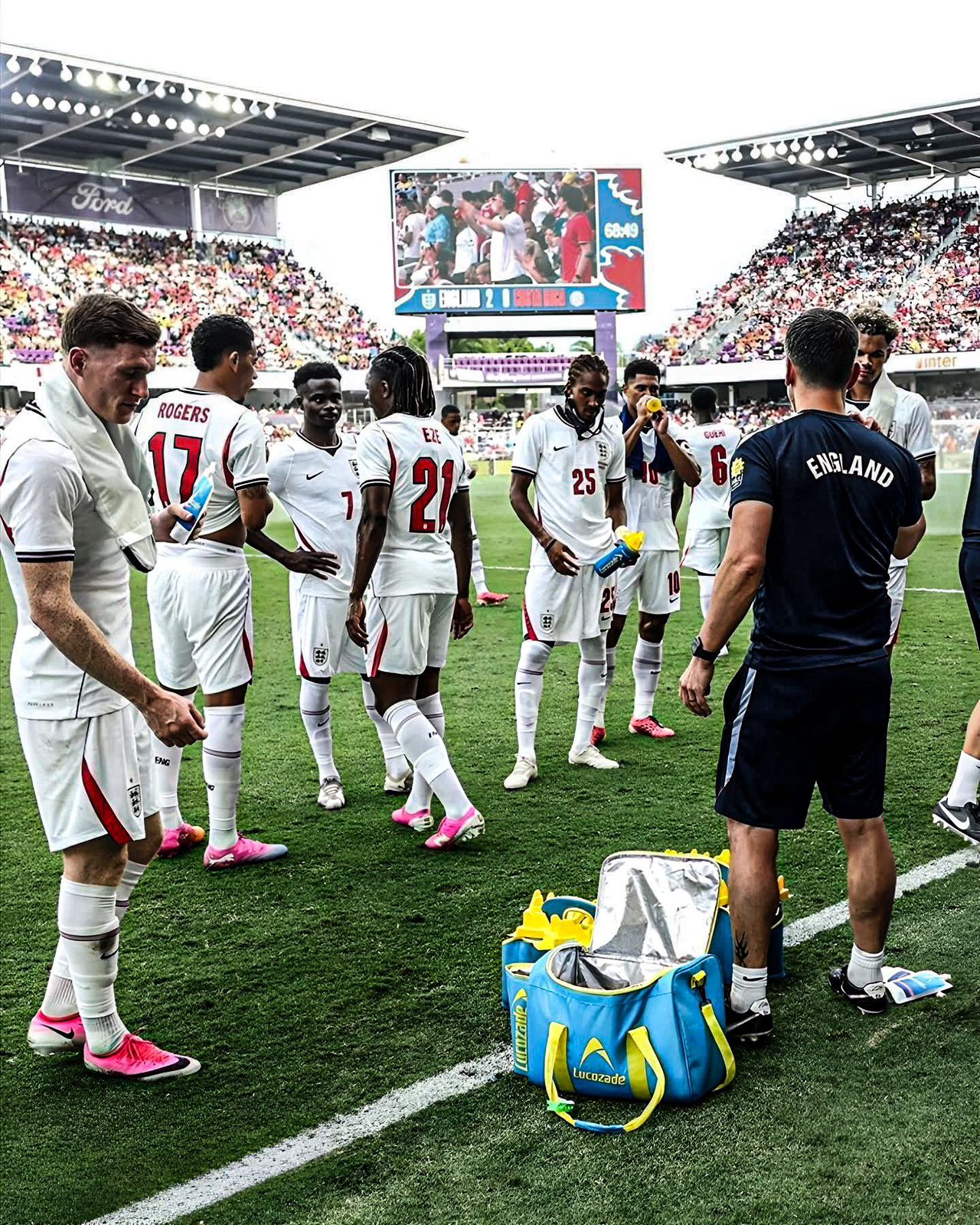 partido amistoso de inglaterra frente a costa rica