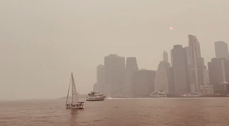Contaminación en Nueva York por incendios en Canadá